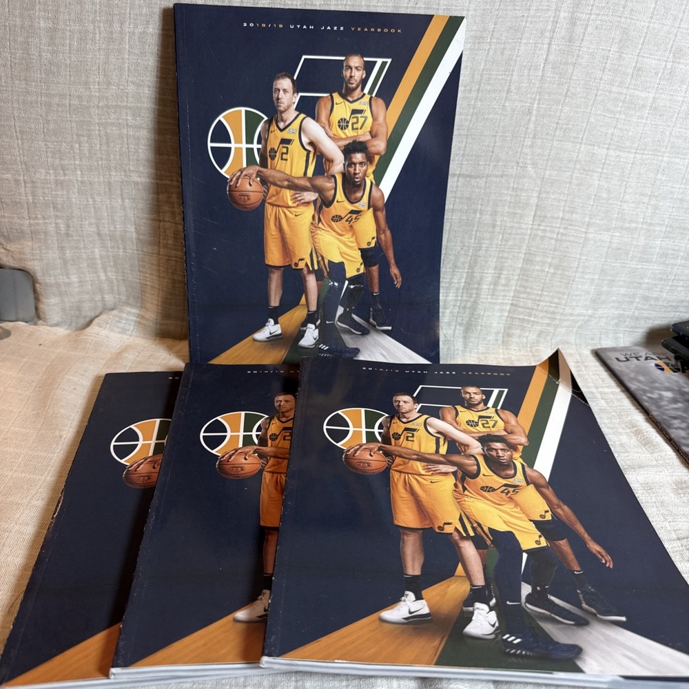 2018-19 UTAH JAZZ YEARBOOKS set of 4 books